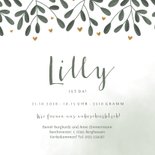 Geburtskarte botanisch Foto Innenseite 3