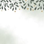 Geburtskarte botanisch Foto Innenseite Rückseite