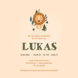 Geburtskarte Kleiner Löwe Foto innen 3