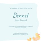 Geburtskarte mit Bär und Seifenblasen Foto innen 3