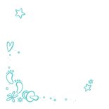 Geburtskarte mit Foto und Zeichnung - Farbe wählbar Rückseite