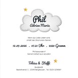 Geburtskarte mit Rakete und Sternenhimmel 3