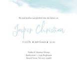 Geburtskarte Rehkitz blau Winter/Weihnachten 3