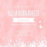 Geburtskarte Scherenschnitt Mädchen auf Schaukel 3