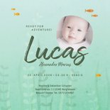 Geburtskarte Schildkröte und Fische Foto innen 3