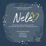 Geburtskarte winterlich kleiner Pinguin 3