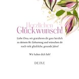 Geburtstags-Glückwunschkarte Foto und Blumen 3