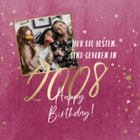 Geburtstagskarte 18. Geburtstag Eighteen mit Jahreszahl 2