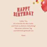 Geburtstagskarte Circus Luftballon Happy Birthday 3