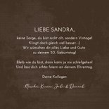 Geburtstagskarte 'Fünfzig' Vintage Seventies 3