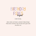 Geburtstagskarte Goldfische 'Birthday Fishes' 3