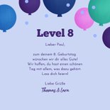 Geburtstagskarte 'Level Up' Gaming Spiele 3