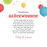 Geburtstagskarte Zwilling Elefanten auf Fahrrad 3