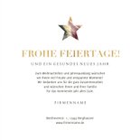 Geschäftliche Weihnachtskarte abstrakter Stern 3