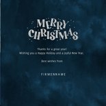 Geschäftliche Weihnachtskarte vier Fotos & Silberschrift 3