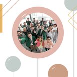 Glückwunschkarte 10 Jahre im Dienst grafisch 2