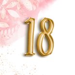 Glückwunschkarte 18. Geburtstag Folienballon 2