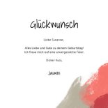 Glückwunschkarte Foto, Farbe und Herzchen 3