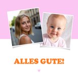 Glückwunschkarte Fotocollage Jugendweihe Color Blocking 2