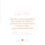 Glückwunschkarte Fotocollage Jugendweihe Color Blocking 3