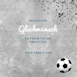 Glückwunschkarte für Fußballmannschaft mit Foto 3