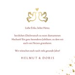 Glückwunschkarte goldene 60 Diamantene Hochzeit  3