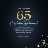 Glückwunschkarte goldene 65 eiserne Hochzeit 3