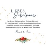 Glückwunschkarte Goldene Hochzeit weihnachtlich 3