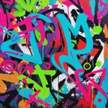 Glückwunschkarte Graffiti Jugendweihe bunt 2