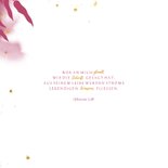 Glückwunschkarte Kommunion pink botanisch 2