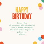 Glückwunschkarte Konfetti 'Happy Birthday to you' 3