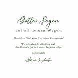 Glückwunschkarte Kraft Kommunion Eukalyptus 3