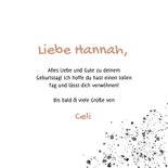 Glückwunschkarte mit schwarzer Wasserfarbe und Herzen 3