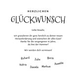 Glückwunschkarte 'Herzlichen Glückwunsch Zum Neuen Job!' - Mit Lustiger Maus-Illustration, A5 (25x17.6 Cm), Inkl. Umschlag