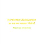 Glückwunschkarte New Home 3