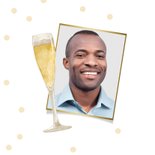 Glückwunschkarte Prüfung 'Well done' Sektgläser 2