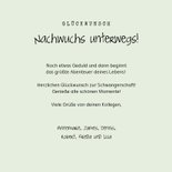 Glückwunschkarte Schwangerschaft Kribbeln im Bauch Avocado 3