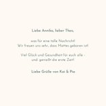 Glückwunschkarte 'Sleep is for the weak 'zur Geburt 3