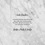 Glückwunschkarte zum 50. Geburtstag Marmor & goldene 50 3
