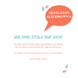 Glückwunschkarte zum Abitur Utensilien 3