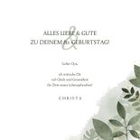 Glückwunschkarte zum Geburtstag Botanisch 3