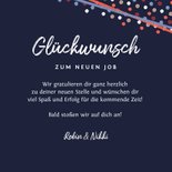 Glückwunschkarte zum neuen Job Punkte 3