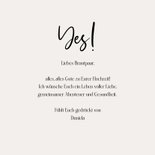 Glückwunschkarte zur Hochzeit 'Yes' Marmorlook 3