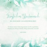 Glückwunschkarte zur Jugendweihe Florales Aquarell 3