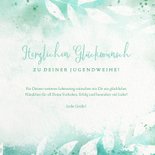 Glückwunschkarte zur Jugendweihe Florales Aquarell 3