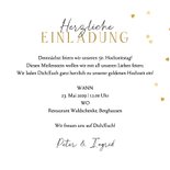 Goldene Hochzeit Einladung Rosen & Goldballons 3