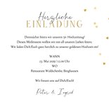 Goldene Hochzeit Einladung Rosen & Goldballons 3