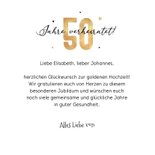 Goldene Hochzeit Glückwunschkarte lustiges Ehepaar 3