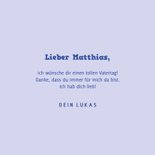 Grußkarte Bonuspapa Vatertag großes Herz 3