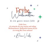 Grußkarte 'buchstäblich schöne Weihnachten'  3